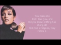 Lisa Marie Presley - Nobody Noticed It (Lyrics)