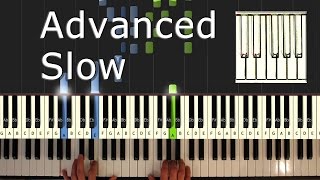 Van Halen - Jump - Piano Tutorial easy SLOW - how to play (synthesia)