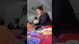 Handmade alphabet chart for kids ❤️🫶 #kid #funlearning #school #gogreeninternational