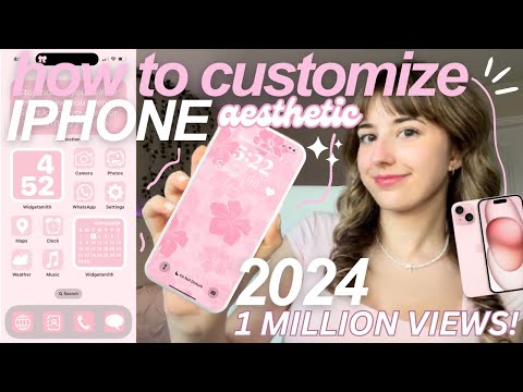 HOW TO MAKE YOUR IPHONE AESTHETIC 2024 *customization*📱 app icons, widgets, dynamic island & sm more