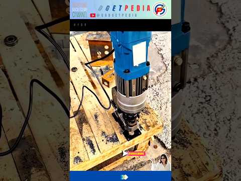 "Power in Your Hands! Electric Hydraulic Hole Punching Tool in Action!" #shorts