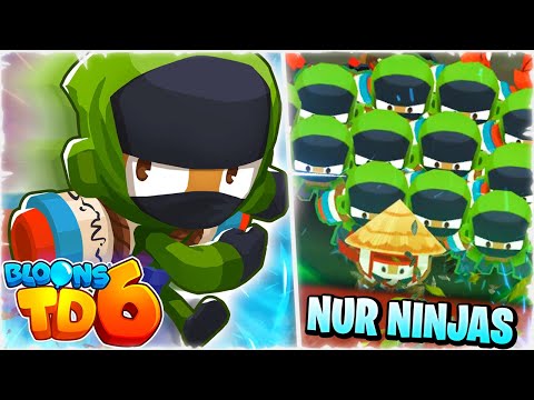 SCHAFFE ICH NUR MIT NINJAS RUNDE 100? 🎈 「Bloons Tower Defense 6 Challenge」 deutsch