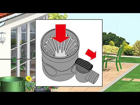 Regentonnenshop.de - The rain collector (downpipe filter) with tap