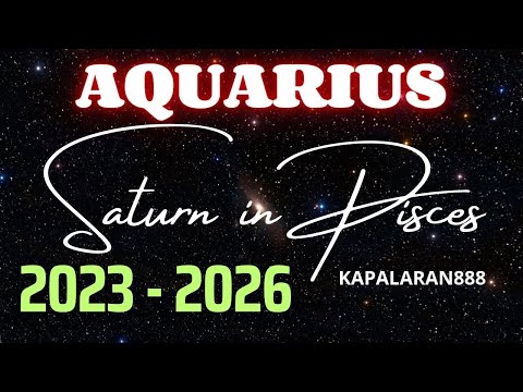 Saturn in PISCES 2023-2026 ♒ AQUARIUS 3 YEARS PREDICTION #KAPALARAN888 Tagalog Tarot Vibrations