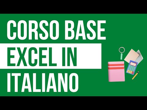 Corso Base passo passo di Microsoft Excel in ITALIANO.