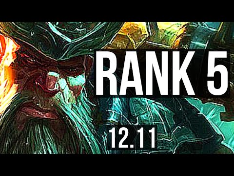 GANGPLANK vs ORNN (TOP) | Rank 1 GP, Rank 5, 12/3/10, Godlike | NA Challenger | 12.11