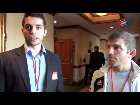 Georgian Manuchar Tskhadaia before the Curby Cup