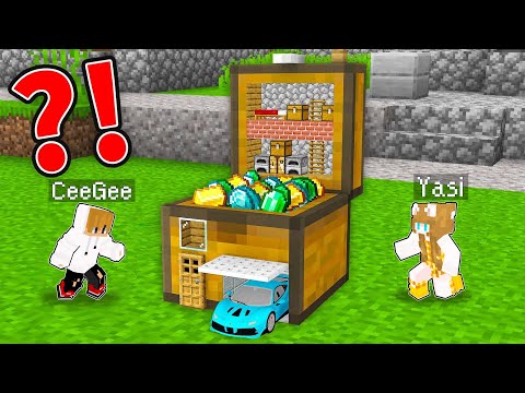 CeeGee and Yasi Built the BEST HOUSE INSIDE A CHEST in Minecraft ( Tagalog )