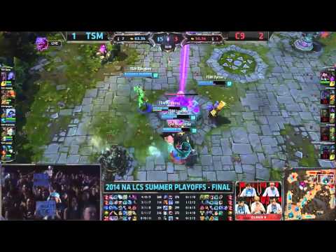 Wildturtle quadra-kill TSM - C9 Game 4 Finals