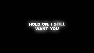 Hold on I still want u(slowed+reverse) lyrics Blac
