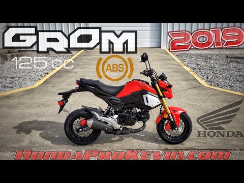 2019 Honda Grom 125 ABS Walk-around 'Cherry Red' | Mini Bike / Motorcycle (miniMOTO / MSX125)