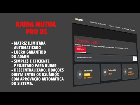 Apresentação - NOVO AJUDA mutua DS PRO sistema de ajuda mutua completo e robusto