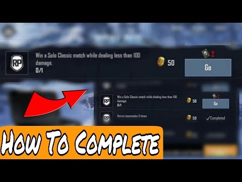 How to Win Solo Classic Match While dealing less than 100 damage | Pubg Mobile