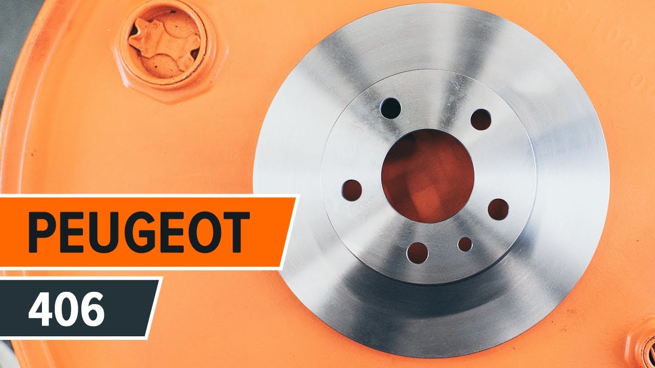 Cómo cambiar: discos de freno de la parte trasera - Peugeot 406 berlina | Guía de sustitución