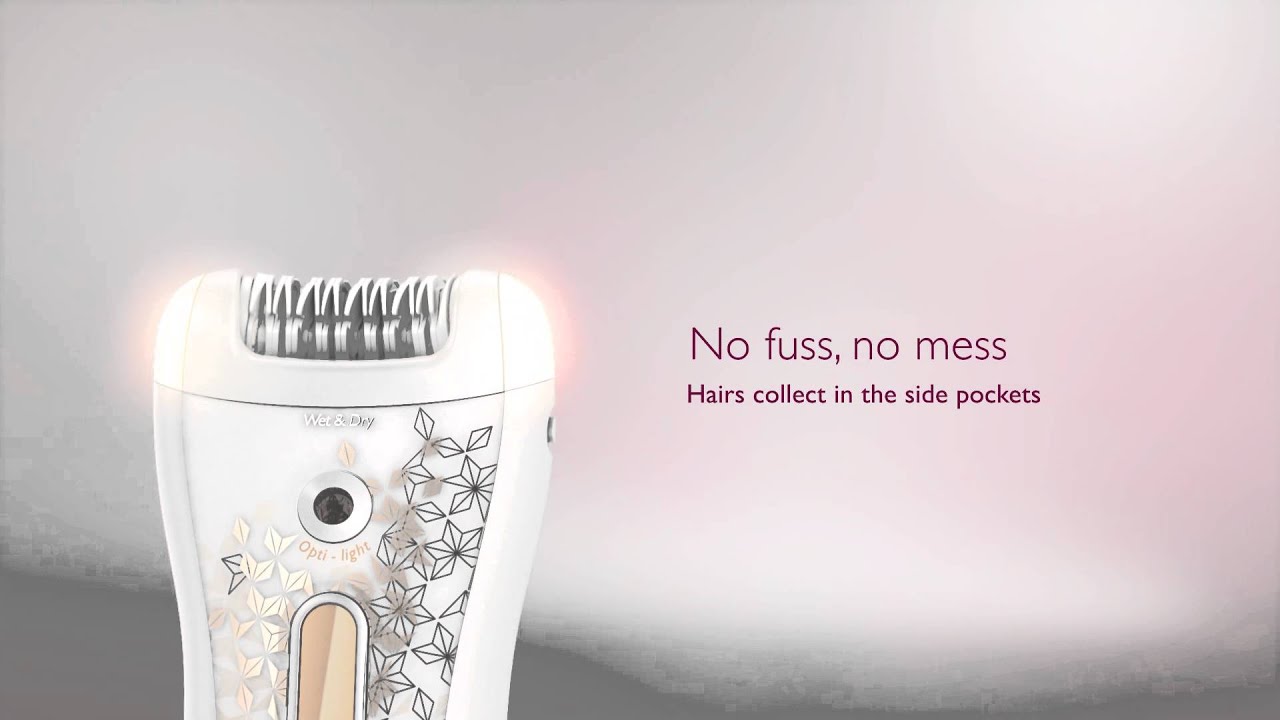 Эпилятор Philips HP6420 белый/розовый