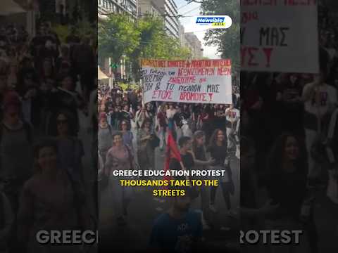 Greece Education Protest Over School Funding and Pay