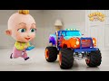 Wheels On The Monster Truck Nursery Rhymes For Kids Happy Tots
