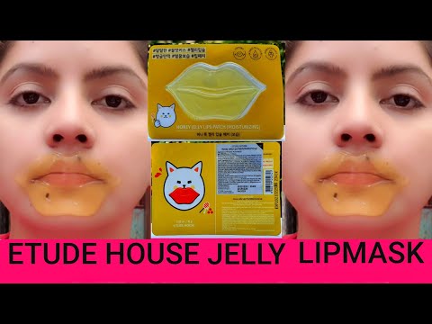 ETUDE HOUSE Honey JELLY LIP patch moisturizing lipmask review & demo | RARA | honey lipmask | Video