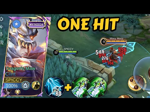 SUPREME CLINT BEST DAMAGE ONE HIT BUILD IS HERE😱 | THIS BUILD IS 100% BROKEN | (MUST TRY) -MLBB