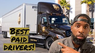 Does UPS really have the HIGHEST PAID driver’s in the trucking industry 👀😲💰#trucking