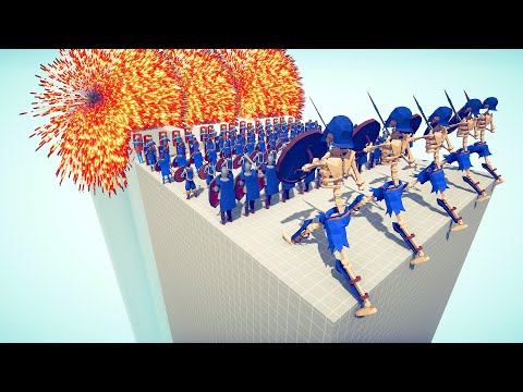 100x SHIELDMEN BRIDGE vs EVERY GOD - Totally Accurate Battle Simulator TABS