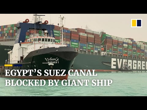 Here's The 1,312-Foot-Long Container Ship That's Blocking The Suez Canal