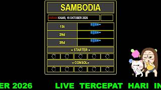 🔴LIVE CAMBODIA HARI INI KAMIS 15 OKTOBER 2026 | LIVE DRAW CAMBODIA | LIVE DRAW |