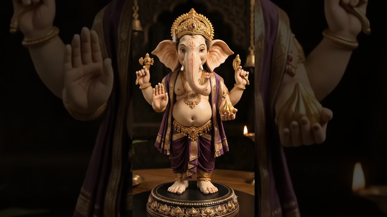 Lord Ganesha Assembly & Shringar ASMR! 🌸 Bappa Making Video #shorts#trendingshorts #explore #viral