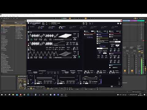 Designing some Psytrance presets in Phase Plant