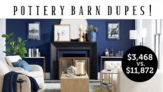 Pottery Barn Dupes!  Save $8,200 on this Living Room!