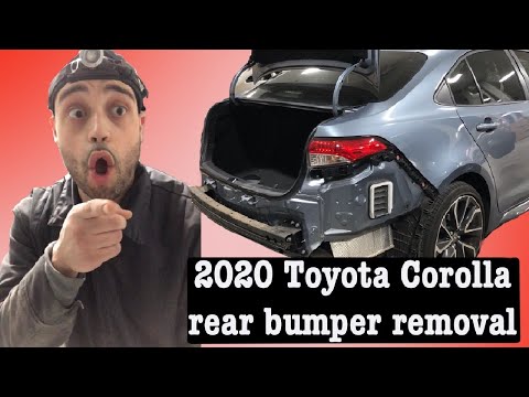 2020 Toyota Corolla rear bumper removal