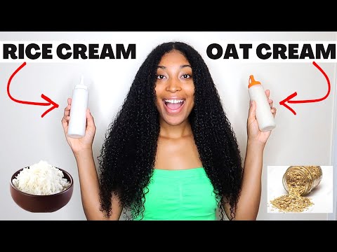 Natural Conditioners for Thicker Stronger Hair : Fermented Rice Cream VS Oat Cream | UnivHair Soleil Video