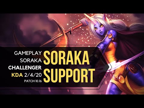 SORAKA SUP VS BARDO - KDA 2/4/20 - CHALLENGER - PATCH 10.16