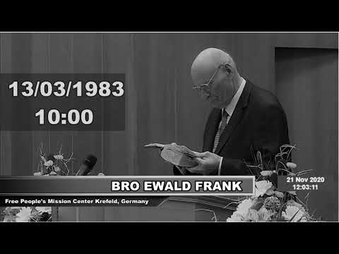 Ewald Frank - Krefeld Audio, 13/03/1983 10:00AM (ENGLISH)