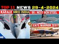 Indian Defence Updates : Rafale MRO Facility,S5 SSBN Steel,DRDO Sea Launch Pad,CATS Warrior Test