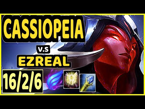 ATTILA (CASSIOPEIA) vs EZREAL - 16/2/6 KDA BOTTOM ADC GAMEPLAY - EUW Ranked GRANDMASTER