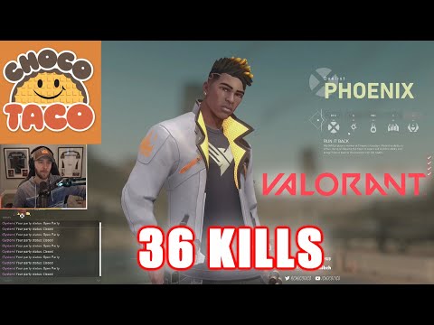 VALORANT - ChocoTaco - 36 KILLS - PHOENIX GAMEPLAY