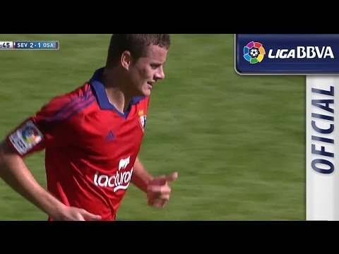 Gol de Oriol Riera (2-1) en el Sevilla FC - Osasuna - HD
