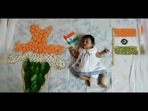#Likitha's first independence day celebrations. #Likki_talli