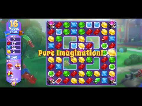 Willy Wonka's World of Candy - Level 52 Complete - No Hacks / No Boosters (Android/IOS)
