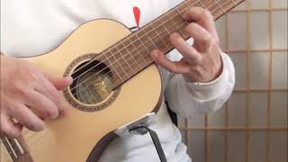Video thumbnail for ラグリマ(Lagrima by Tarrega):mini guitar Valencia VC350:３カポタスト相当(same as 3 capo) by KOJISAN7