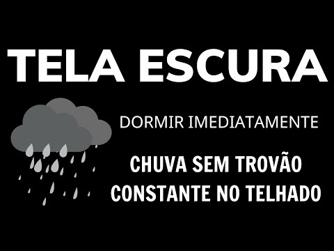 Goodbye Insomnia with Heavy Rain & Thunder Black Screen - Rain sounds for sleeping, relaxing