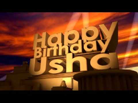 Happy Birthday Usha