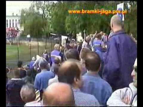 Jagiellonia - Olimpia Elbląg 2002/2003 - awantura na trybunach