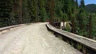 preview picture of video 'Hiawatha Trail Trestle Crossing 1'