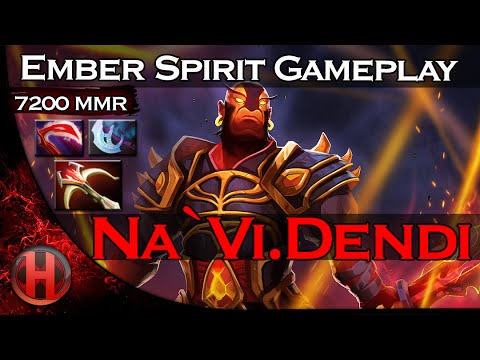 Na`Vi.Dendi 7200MMR Ember Spirit Gameplay Dota 2