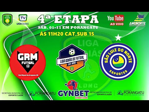 LIGA GOIÁS GYNBET.COM 2025 CATEG. BASE 2025 - GRM SÃO MIGUEL X SÃO LUIZ DO NORTE