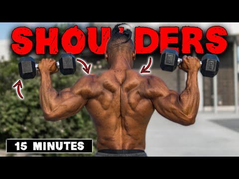 15 MINUTE LIGHTWEIGHT DUMBBELL SHOULDERS & TRAPS WORKOUT!