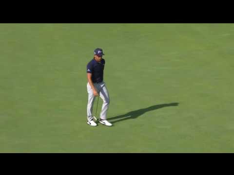 Rickie Fowler Sinks Putt from 23 Feet Like It's Nothing | 2016 PGA Championship