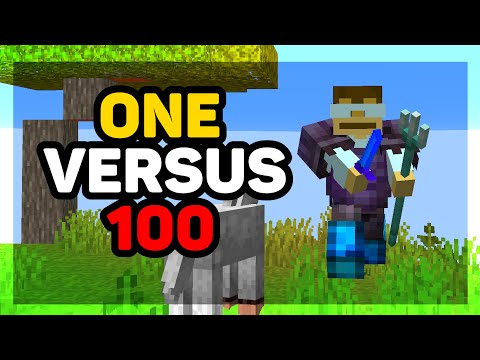 Insane 1 vs 100 Minecraft Battle Royale! (Hoplite Reveal)